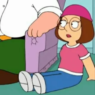 ▪️ Meg Griffin Family Guy 만화, 메그 그리핀, 패밀리 가이, 애니메이션, 캐릭터 telegram sticker