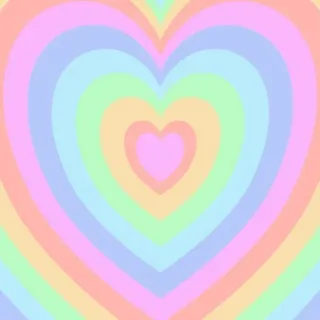 ❤️ heart, pastel, rainbow, love, colorful, geometric telegram sticker