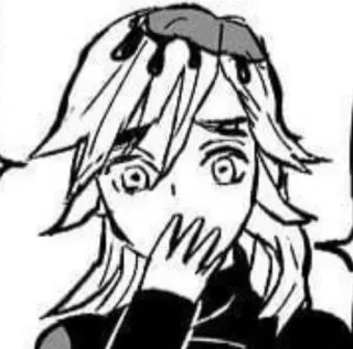 🤭 Doma Demon Slayer Anime, Dämon, Geschockt, Manga, Blut telegram sticker