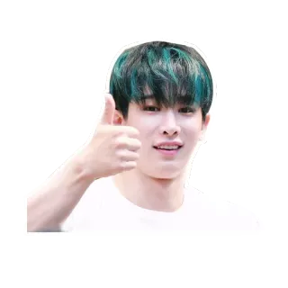 👍 คน, ยกนิ้วให้, ผู้ชาย, k-pop, นักร้อง, บวก, ดี, อนุมัติ telegram sticker