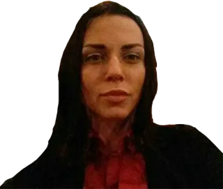 😐 mulher, retrato, pessoa, rosto telegram sticker