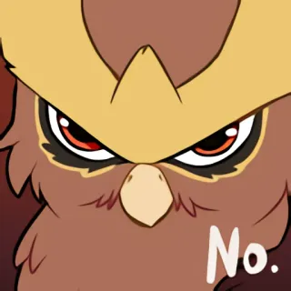 😑 Noctowl Pokemon No. telegram sticker