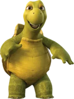 🙂 Verne Over the Hedge turtle, animated, animal, cartoon telegram sticker