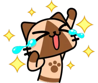 😹 고양이, 울음, 행복, 눈물, 기쁨, 감정 telegram sticker