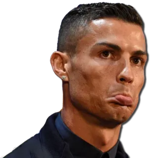 🤔 Cristiano Ronaldo voetbal, voetbal, speler, atleet, beroemdheid telegram sticker