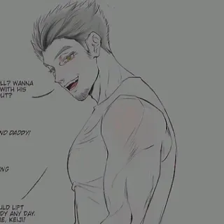 🦉 LL? WANNA
WITH HIS
UT?
ND DADDY!
NG
ILD LIFT
DY ANY DAY.
BE, KEIJI! telegram sticker
