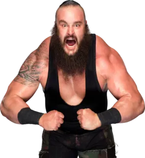 😡 Braun Strowman борец, WWE, спорт, мужчина, злой whatsapp sticker