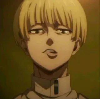 ♠️ Yelena Attack on Titan อนิเมะ, ตัวละคร, ผมสีเหลือง, ผ่าพิภพไททัน, เยเลน่า telegram sticker