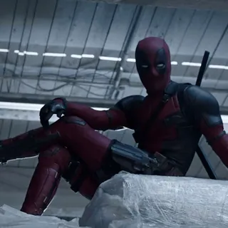 😏 Deadpool Deadpool, Superheld, Marvel, Film, Action, Sitzend telegram sticker