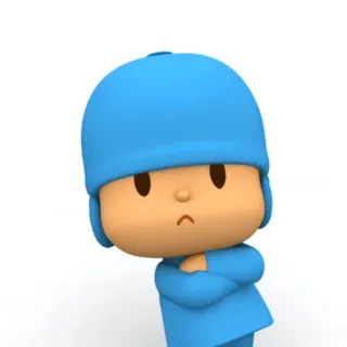 😀 Pocoyo Kartun, Karakter, Pocoyo, Animasi, Biru telegram sticker