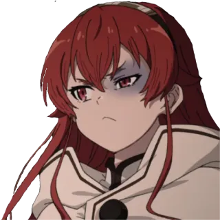 😵 Eris Boreas Greyrat Mushoku Tensei Anime, Eris Boreas Greyrat, Mushoku Tensei, Tức giận, Cô gái telegram sticker