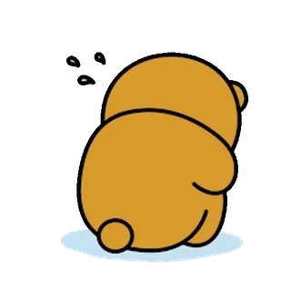 💬 หมี, การ์ตูน, น่ารัก, สัตว์ telegram sticker