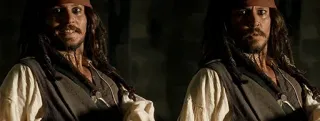 😳 Jack Sparrow Pirates of the Caribbean pirate, capitaine, film, personnage, aventure whatsapp sticker