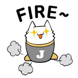 🤩 J 猫, ロケット, 爆弾, 漫画, キラキラ目, 可愛い, グレー telegram sticker