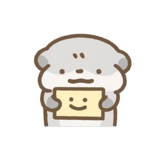 😀 mignon, animal, hamster, joyeux, kawaii, illustration whatsapp sticker