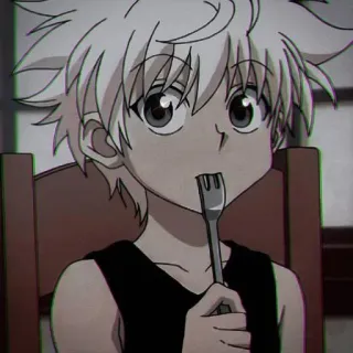 💞 Killua Zoldyck Hunter x Hunter Anime, Killua, Hunter x Hunter, Cartone animato, Personaggio telegram sticker