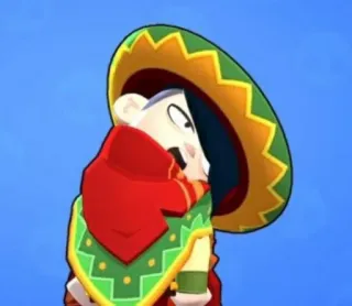 😫 Edgar Brawl Stars brawl stars, edgar, sombrero, mexican telegram sticker