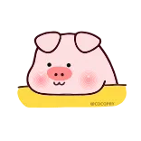 😐 @COCOPYYY свинья, милый, животное, мультик, каваий, стикер telegram sticker
