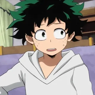 🥦 Izuku Midoriya My Hero Academia 애니메이션, 만화, 나의 히어로 아카데미아, 미도리야 이즈쿠, 데쿠 telegram sticker