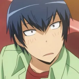 💙 anime, male, cartoon, portrait telegram sticker
