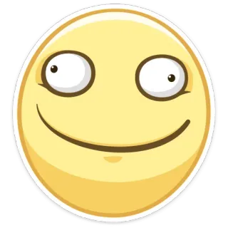 🤪 Смайлик, Эмодзи, Смешные, Мультяшные, Счастливые telegram sticker