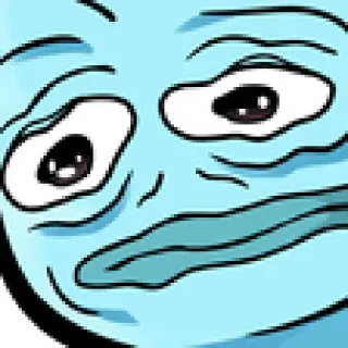 😣 meme, internet meme, frog, expression, cartoon, sticker telegram sticker