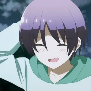 🍁 Anime, Cartoon, lächelnd, fröhlich, Figur telegram sticker