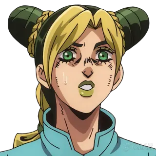 😮 Jolyne Cujoh JoJo's Bizarre Adventure: Stone Ocean anime, character, Jolyne Cujoh, JoJo's Bizarre Adventure, Stone Ocean telegram sticker