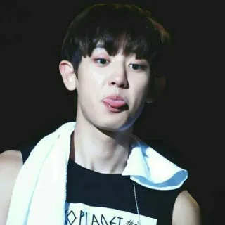 😛 PLANET kpop, hombre, lengua, mono, ídolo, persona telegram sticker