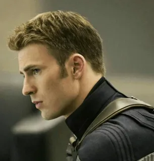 😒 Steve Rogers capitão américa, marvel, super-herói, retrato, vingadores, steverogers telegram sticker