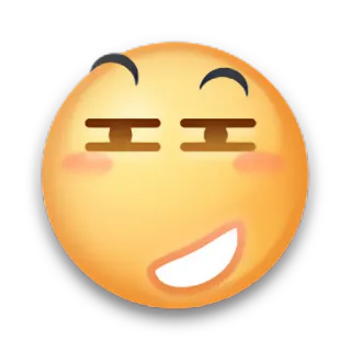 😏 emoji, smirking, meme, digital art telegram sticker