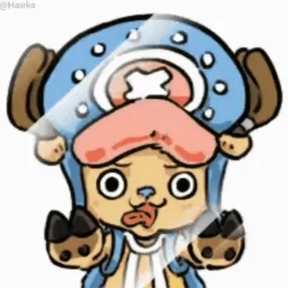 😳 Tony Tony Chopper One Piece Anime, Dibujos animados, Divertido, Personaje, One Piece, Chopper telegram sticker