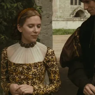 💫 scarlett johansson, deux soeurs pour un roi, drame historique, film en costumes, photo de film telegram sticker