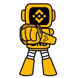 💣 BNB BNB, Binance, robot, crypto, cryptocurrency, finance whatsapp sticker