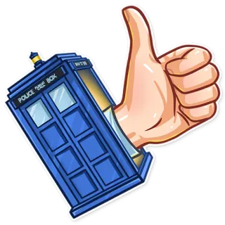 Doctor Who telegram stickers