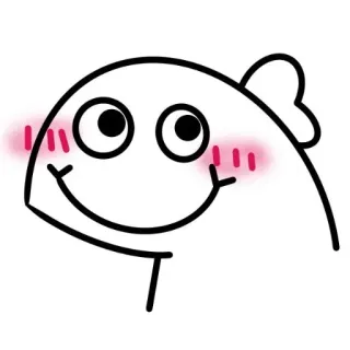 🥰 mignon, poisson, sourire, kawaii, dessin animé, joyeux whatsapp sticker