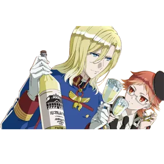 🥂 VJ-MILANE Anime, Alcool, Boire, Personnages, Portrait, Boisson, Manga whatsapp sticker