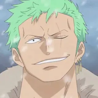 🏴‍☠️ Zoro One Piece аниме, ван пис, зоро, ророноа зоро, фехтовальщик telegram sticker