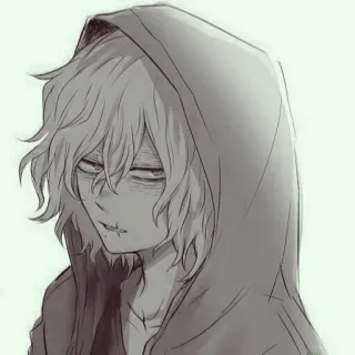 ☺️ Shigaraki Tomura My Hero Academia anime, manga, villain, hoodie, shigaraki tomura, my hero academia telegram sticker