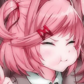 😗 Natsuki Doki Doki Literature Club! Anime, Manga, Kawaii, Mignon, Doki Doki Literature Club, Natsuki whatsapp sticker
