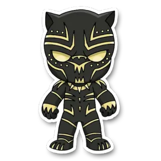 😠 Black Panther Black Panther, Marvel, Superhero, Wakanda telegram sticker