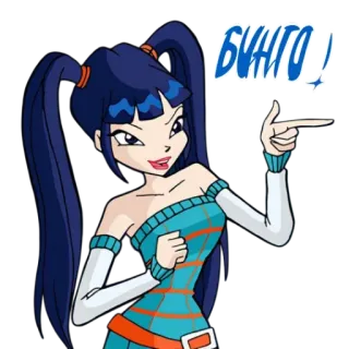 👉 ВИНГО! Winx Club, Winx, Phim hoạt hình, Chương trình TV, Series phim hoạt hình, Bingo telegram sticker