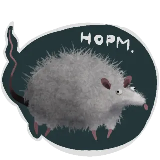 🥵 HOPM szczur, zwierzę, naklejka, słodki, kreskówka whatsapp sticker