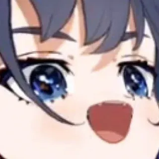 🥵 Ouro Kronii Anime, Garota, Hololive, Ouro Kronii, Vtuber, Feminino, Fofa whatsapp sticker