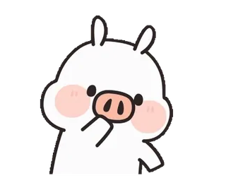 🐽 pig, cute, animal, cartoon, kawaii telegram sticker