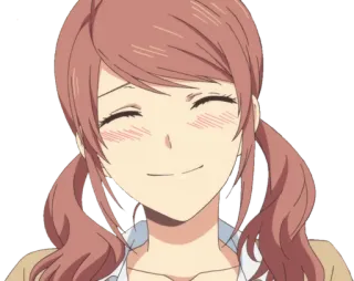 😃 anime, sorridente, carino, personaggio, cartone animato telegram sticker