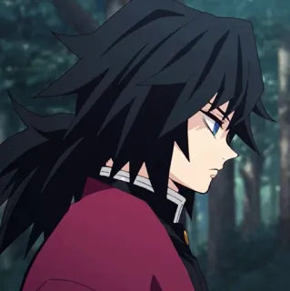 🌊 Giyu Tomioka Demon Slayer 冨岡義勇, 鬼滅の刃, アニメキャラクター, アニメ whatsapp sticker