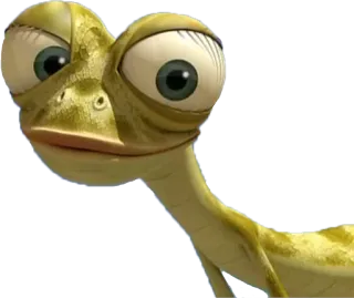 😍 lizard, cartoon, animal, reptile, eyes whatsapp sticker