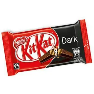 🍫 KitKat Dark cioccolato, caramella, snack, cibo, kitkat, cioccolato fondente, wafer whatsapp sticker