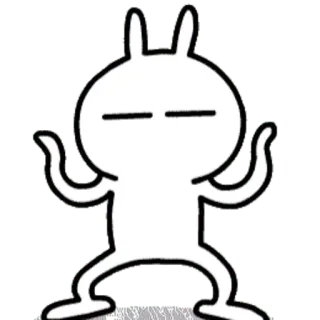 🕺 dibujo animado, personaje, pegatina, gracioso, dibujo, blanco telegram sticker